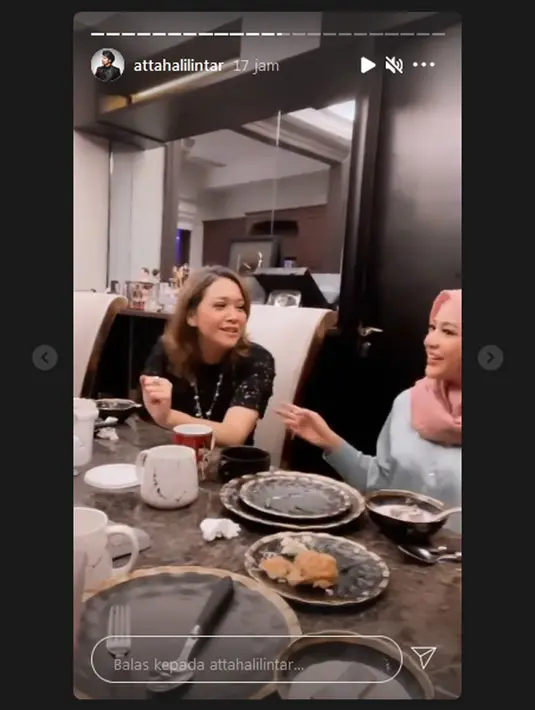 Atta Halilintar dan Aurel Hermansyah (Instagram/attahalilintar)