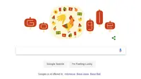 Google Doodle sambut Tahun Baru Imlek. (Liputan6.com/ Yuslianson)