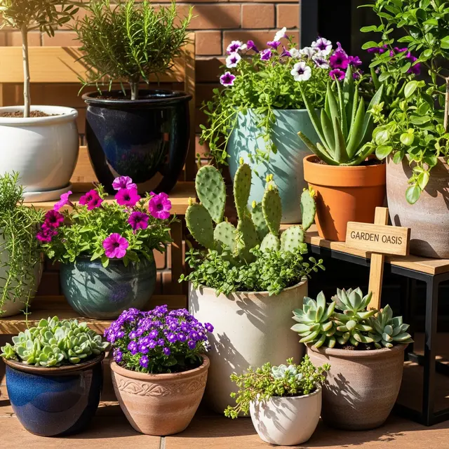 Tips Menata Kebun Pot di Halaman Sempit agar Terlihat Cantik dan Tidak Berantakan