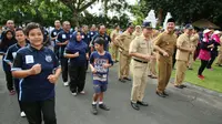 Puluhan pasien ODGJ mengikuti Senam Ceria. Foto: (Dian Kurniawan/Liputan6.com)