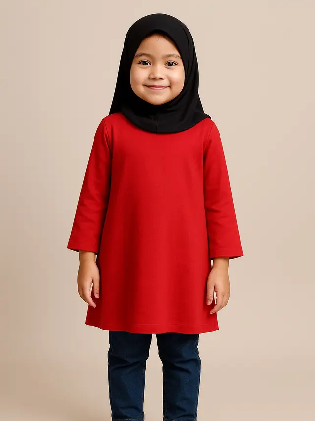 Model Tunik Anak SD (Image by ChatGPT)