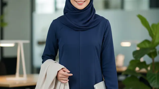 Model Baju Gamis Kerja Wanita Modis