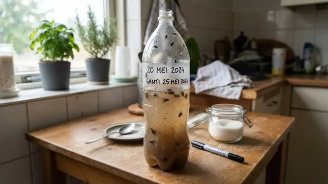 Cara Membuat Perangkap Lalat dari Botol Plastik dan Gula