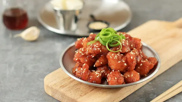 Chicken popcorn saus black pepper