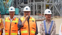 Menteri Koordinator Bidang Perekonomian Indonesia Airlangga Hartarto mengunjungi smelter Manyar milik PT Freeport Indonesia (PTFI). (Dok Kemenko Perekonomian)&nbsp;