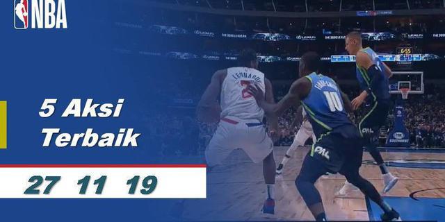 VIDEO: 5 Aksi Pemain Terbaik NBA 27 November