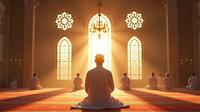 cara sholat subuh ©Ilustrasi dibuat Stable Diffusion