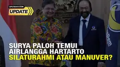 Ketua Umum Partai NasDem Surya Paloh bertemu dengan Ketua Umum Partai Golkar Airlangga Hartarto pada Rabu 1 Februari 2023 di Kantor DPP Golkar, Slipi, Jakarta Barat. Usai pertemuan, Surya Paloh menyatakan, pihaknya mengajak Koalisi Indonesia Baru (KI...