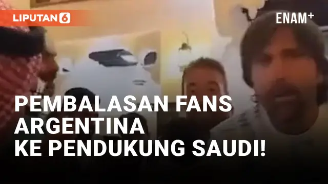 VIDEO: Fans Argentina Balas Ledekan "Where is Messi" ke Pendukung Timnas Saudi di Piala Dunia