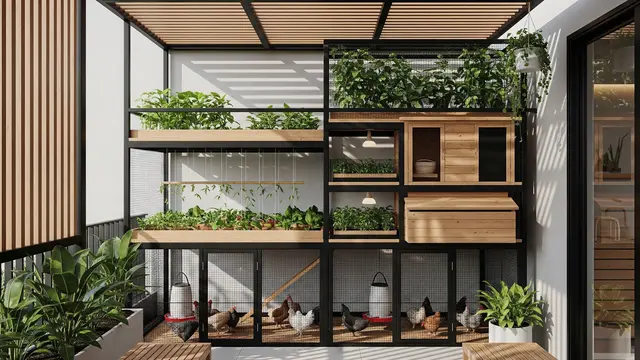 4 Desain Kandang Ayam Permaculture Modern, Efisien dan Ramah Lingkungan