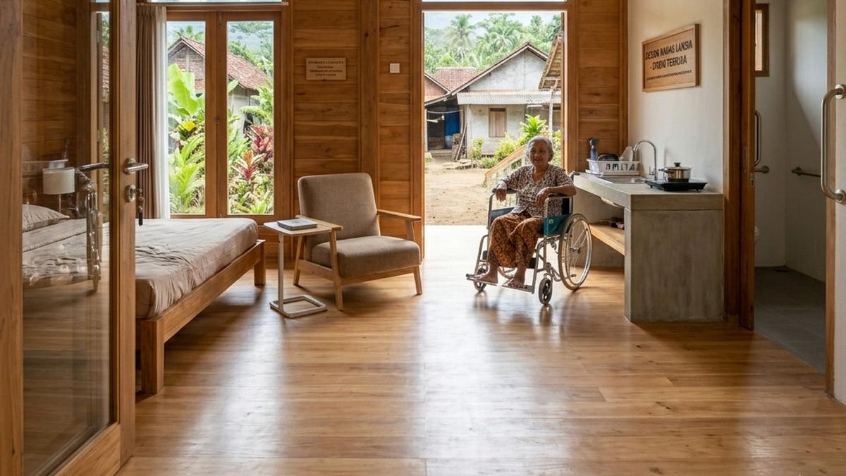 6 Desain Rumah Murah Rp50 jutaan untuk Lansia dengan Konsep Open Space di Desa, Nyaman dan Aman