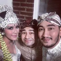 Raffi Ahmad bersama Syahnaz Sadiqah dan Jeje Govinda (Instagram/@raffinagita1717)