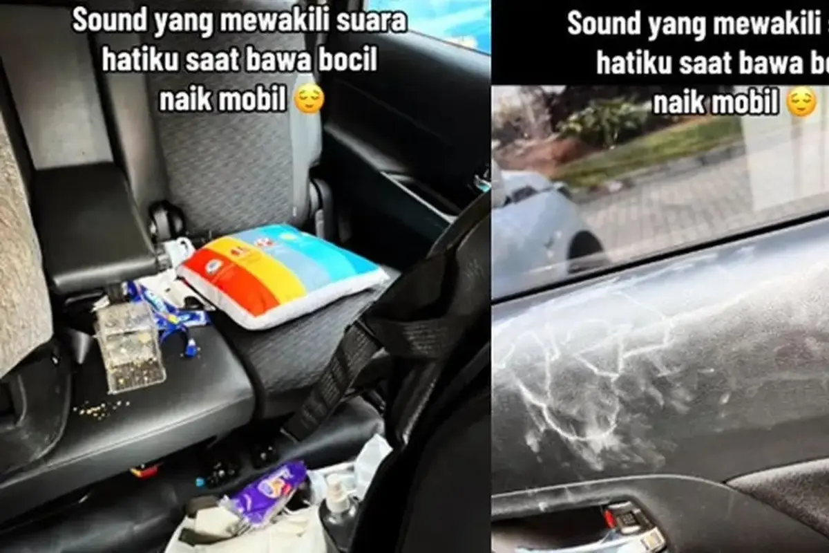 Risiko Bawa Anak Kecil dalam Mobil, Interior Jadi Tidak Karuan