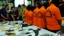 Mabes Polri membongkar jaringan pembuatan dan penjualan senjata api ilegal, Jakarta. Foto diambil pada Jumat (7/11/2014) (Liputan6.com/Faisal R Syam)