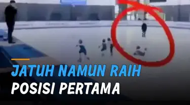 Seorang bocah terjatuh di awal pertandingan ice skating. Akhirnya mampu bangkit dan menjuarai pertandingan.