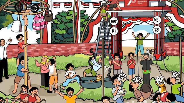 Jokowi Bagikan Ilustrasi Peringatan HUT ke-78 RI, Warganet Ngakak Kucing Oyen Santai dalam Ember