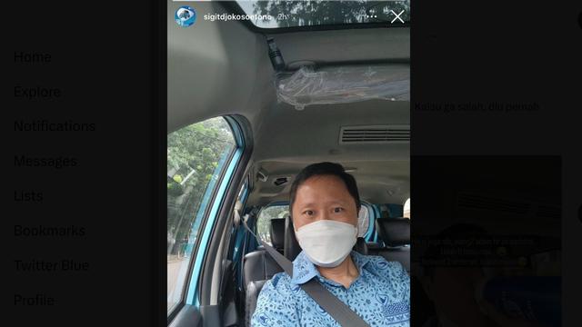 Potret viral Bos Bluebird narik taksi