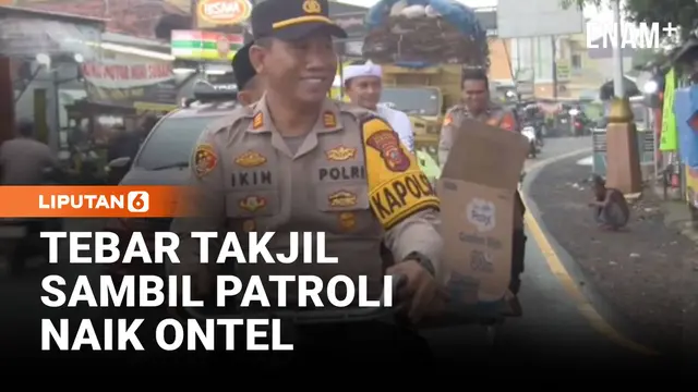 Patroli Unik Ala Polisi Subang Jelang Berbuka Puasa