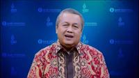 Gubernur Bank Indonesia Perry Warjiyo, dalam peluncuran buku KSK secara virtual, Jumat (21/10/2022).