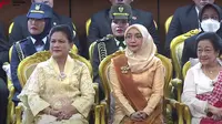 Iriana Jokowi (kiri) saat menghadiri Sidang Tahunan MPR 2023 dan Sidang Bersama DPR dan DPD, 16 Agustus 2023. (dok. Tangkapan layar YouTube DPR RI/https://www.youtube.com/watch?v=4-k2r-2jfos/Farel Gerald)