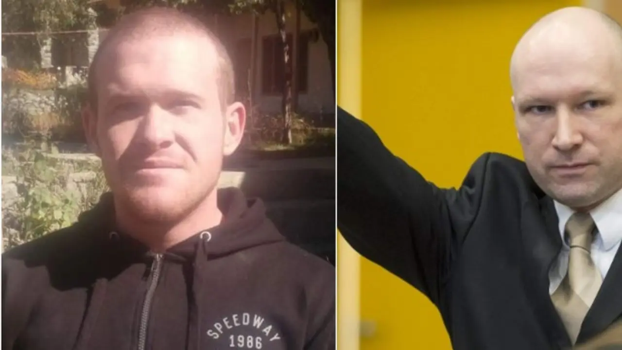 Brenton Tarrant (kiri) dan Anders Behring Breivik (kanan) (Foto: AFP/Twitter)