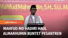 Menteri Koordinator Bidang Politik Hukum dan Keamanan, Mahfud MD, menghadiri haul Almarhumin Buntet Pesantren, Kabupaten Cirebon, Jawa Barat, pada Sabtu (05/08) malam. Dalam sambutannya, Mahfud mengingatkan pentingnya mencintai tanah air, dimulai dar...