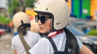 Selebgram Chagii Amelia Gabung Geng Motor Bareng Poppy Sovia