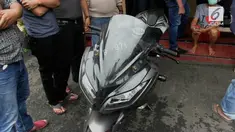 Seorang residivis pencuri motor besar terpaksa ditembak polisi setelah melakukan aksinya.