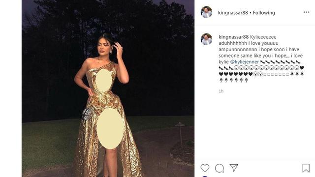 Nassar mengagumi kecantikan Kylie Jenner (Foto: Instagram/@kingnassar88)