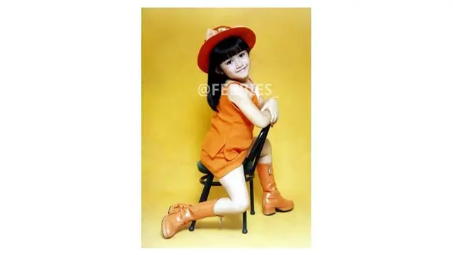 6 Potret Masa Kecil Febby Rastanty, Imut dan Menggemaskan