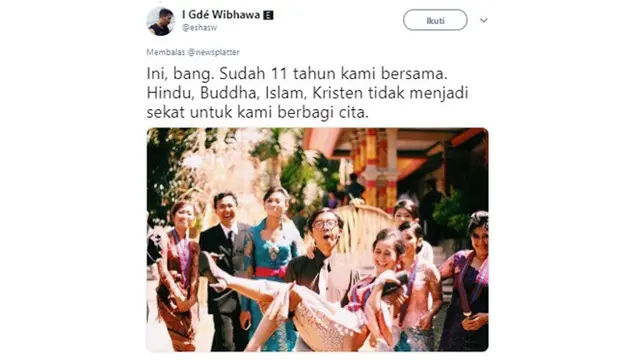 Potret persahabatan (Sumber: Twitter/eshasw)