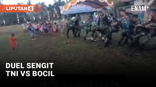 VIDEO: 13 Prajurit TNI vs Bocil Sekampung, Menang Siapa?