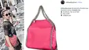Tas warna pink milik Nikita Willy ini bermerek Stella Mccartney. Tas ini berharga Rp 14 juta. (foto: instagram.com/nikitawillyscloset)