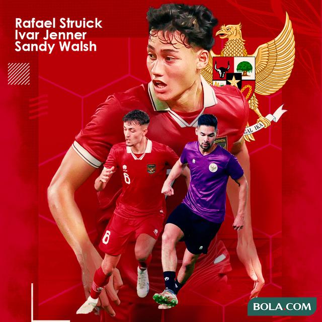 Timnas Indonesia - Ivar Jenner, Rafael Struick, Sandy Walsh