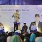 Ketua Umum (Ketum) Partai Demokrat, Agus Harimurti Yudhoyono (AHY) menyambangi Pondok Pesantren Roudlotul Ulum, Kabupaten Bandung Barat (KBB). (Merdeka.com/Nur Habibie)