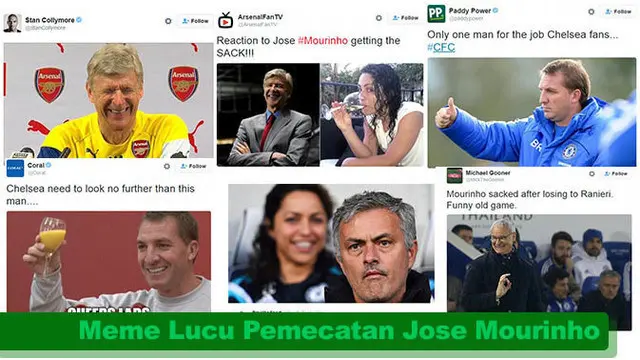 Kumpulan Meme Lucu Pemecatan Mourinho