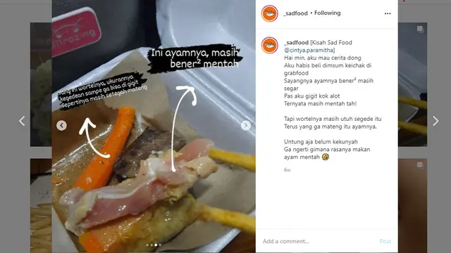 7 Kisah Sedih Netizen Saat Beli Makanan Ini Bikin Kecewa