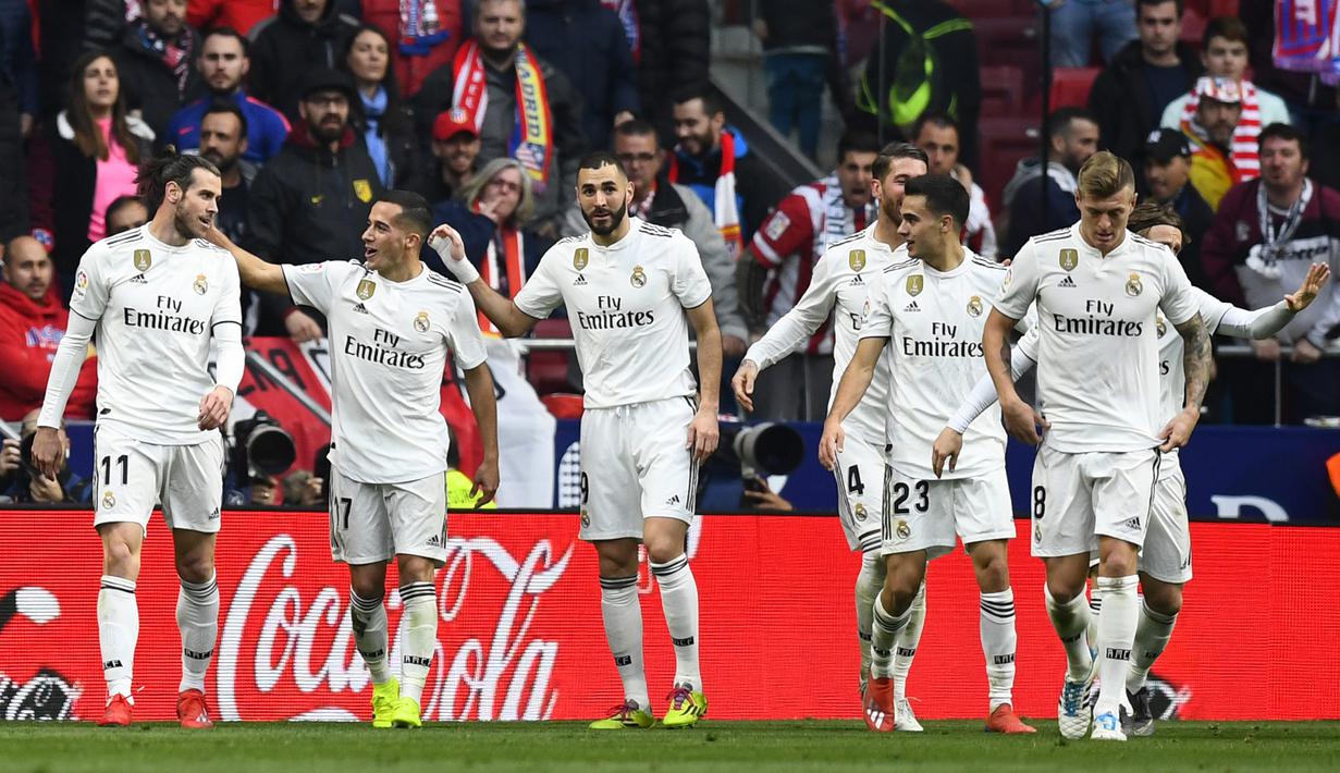 2. Real Madrid memiliki rating bintang lima dengan overall rating 86. (AFP/Gabriel Bouys)