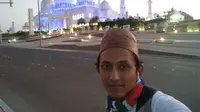 Pemuda asal Kota Santri ini pergi haji dengan berjalan kaki (Liputan6.com/Fajar Eko Nugroho)..