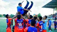 Persigo Semeru FC menggelar TC di Batu demi hasil maksimal pada babak 16 besar Liga 2.(Bola.com/Fahrizal Arnas)