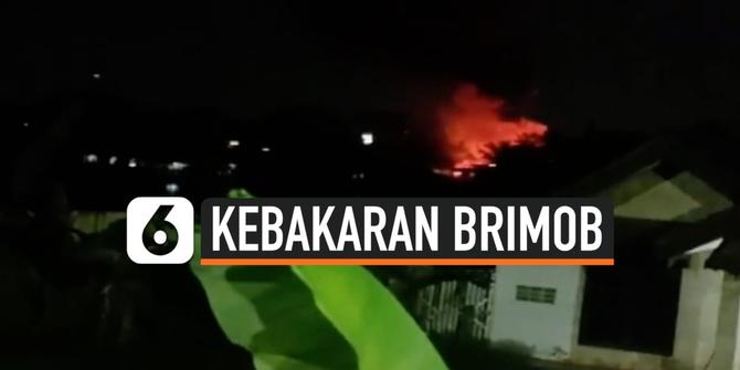 VIDEO: Gudang Amunisi Brimob Sumsel Terbakar