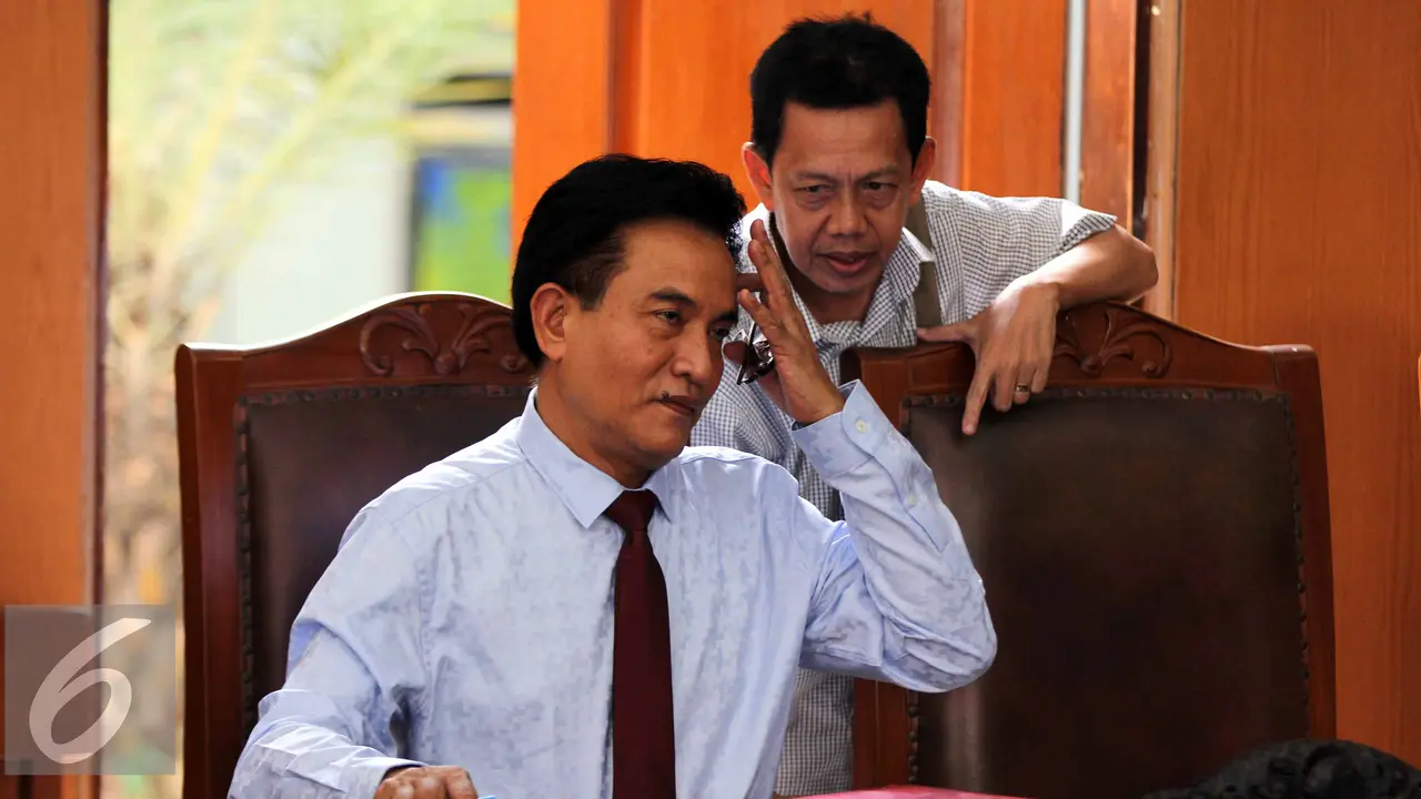 20150728-Sidang Praperadilan Dahlan Iskan-Jakarta- Yusril Ihza Mahendra