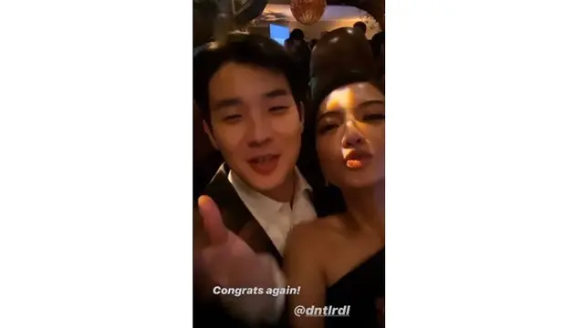 6 Momen Raline Shah Ikut Party Bareng Cast Parasite, Pegang Piala Oscar