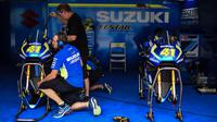 Bos Yamaha Tech 3, Herve Poncharal, menilai permasalahan Suzuki Ecstar musim ini bukan pada motor, melainkan kualitas pebalap. (AFP/Moh Rafsan)