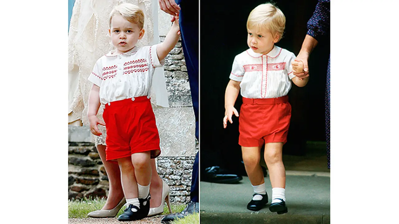 Lucunya Pangeran George Saat Kenakan Baju Senada Pangeran William