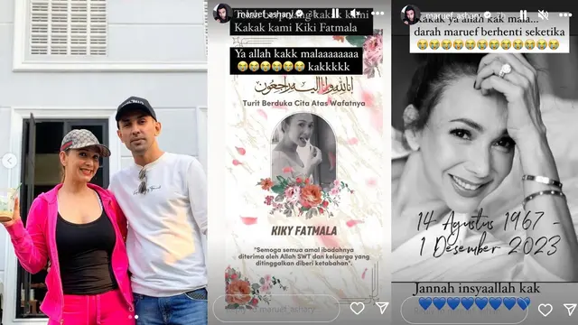 Unggahan Maruef Ashary mengenai sang kakak, Kiki Fatmala.  (Instagram maruef_ashary)