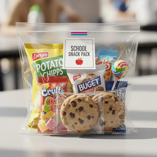 Parcel Snack Budget untuk Pasar Massal Sekolah/Gemini AI
