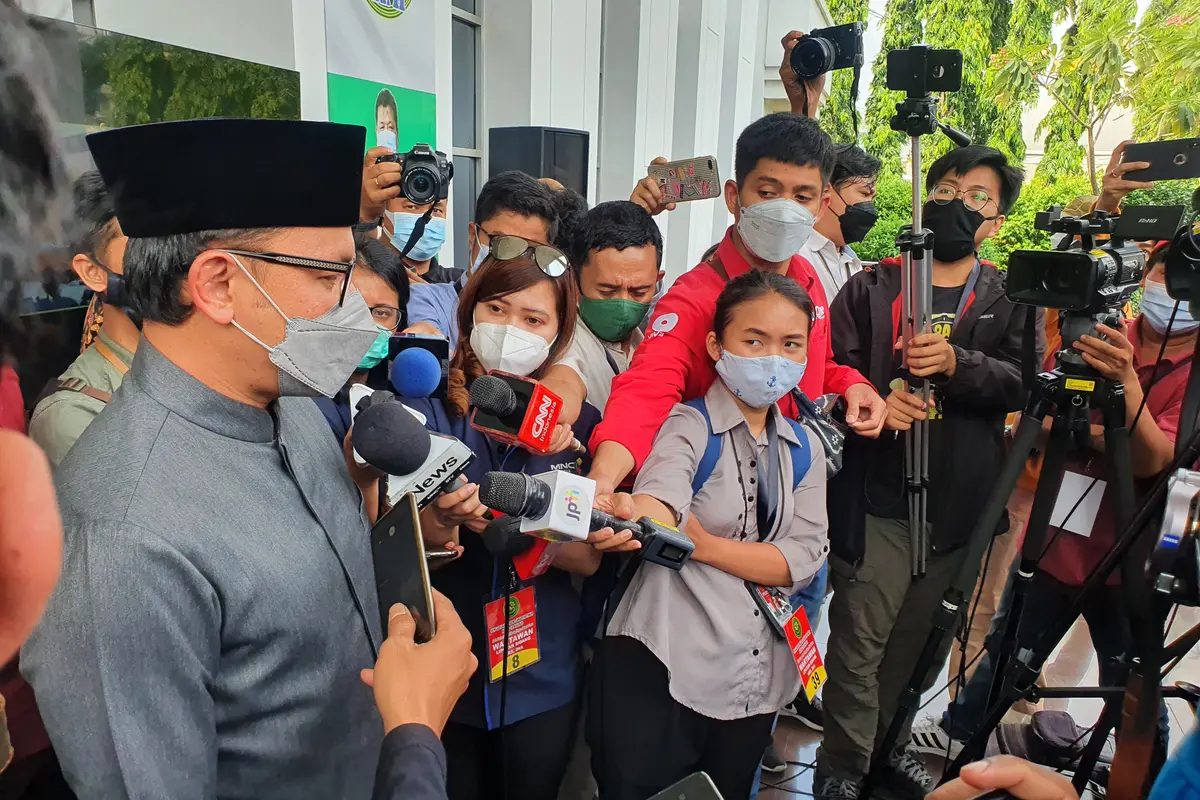Wali Kota Bogor Bima Arya Sugiarto usai mengikuti sidang sebagai saksi di PN Jakatar Timur. (Merdeka.com/Bachtiarudin Alam)
