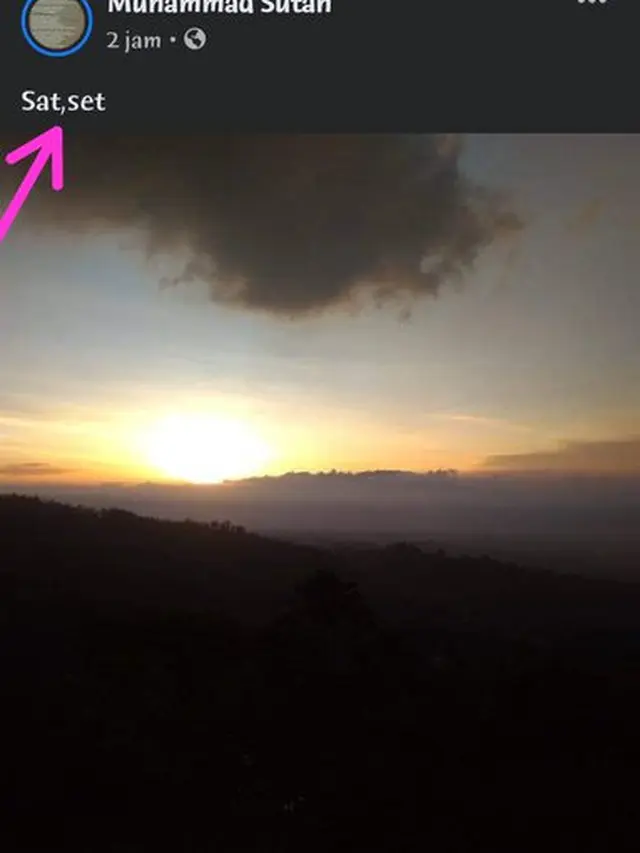 6 Status Facebook Absurd Lihat Sunset di Pantai, Salah Ketiknya Kocak