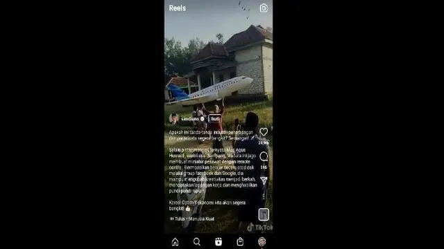 Sandiaga Uno Sebut Santri Madura Pencipta Miniatur Pesawat Garuda Tanda Kebangkitan Ekonomi